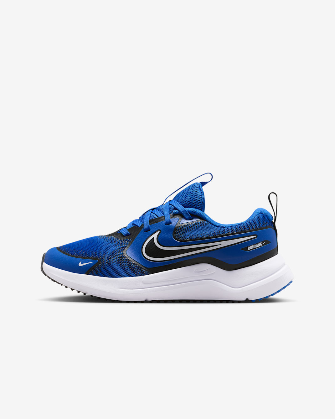 Tenis de correr en pavimento para niños grandes Nike Cosmic Runner - Royal juego/Negro/Blanco