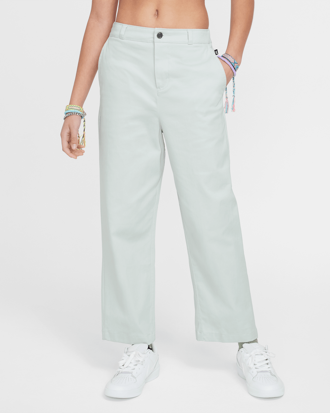 Pantalon chino de skate Nike SB pour ado - Light Silver/Summit White