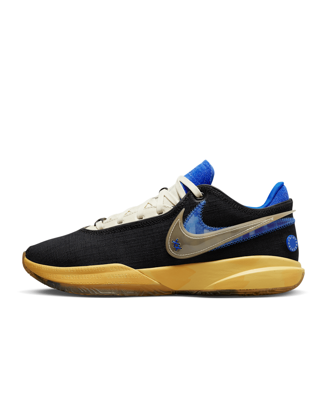 LeBron 20 UN EP Basketball Shoes - Black/Hyper Royal/Topaz Gold/Coconut Milk