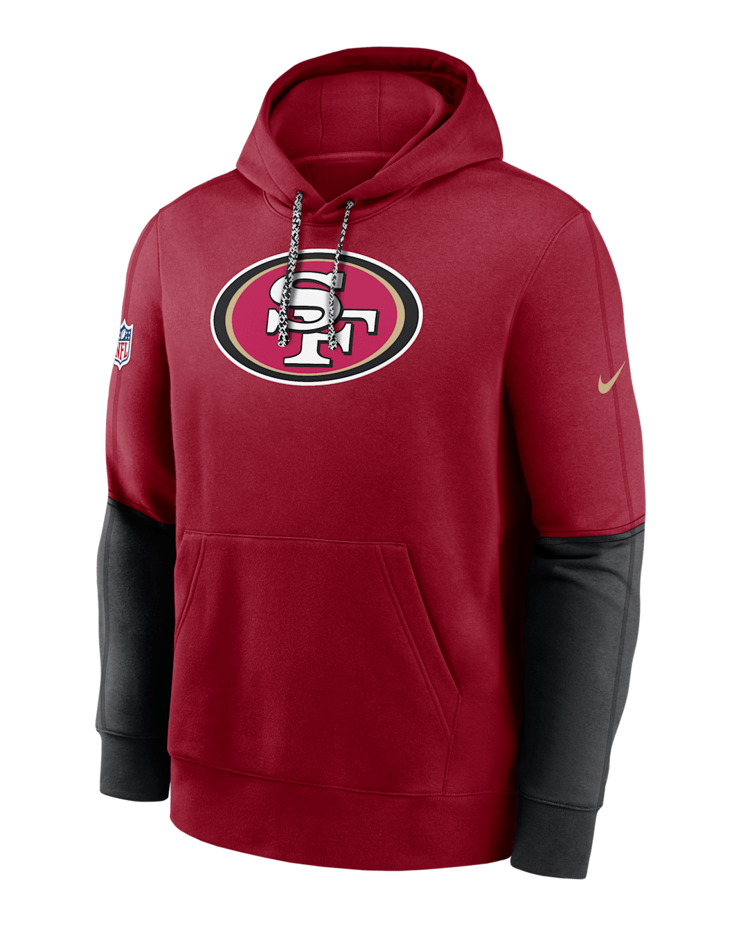 San Francisco 49ers Sideline Team Issue Club Men's Nike NFL Pullover Hoodie - Red