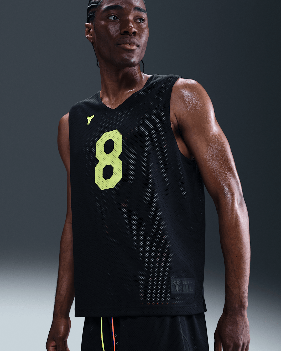 Dwustronna koszulka Nike Dri-FIT Kobe - Czerń/Bright Crimson/Biel