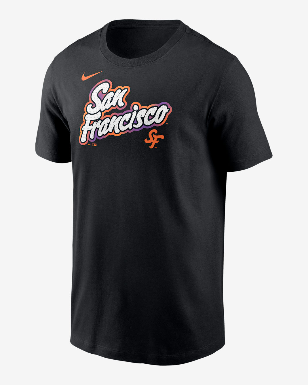 Playera Nike de la MLB para hombre San Francisco Giants City Connect Wordmark - Negro