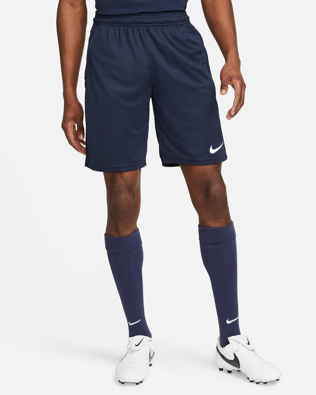 Nike Dri-FIT Park Men's Knit Soccer Shorts - Obsidian/Obsidian/White