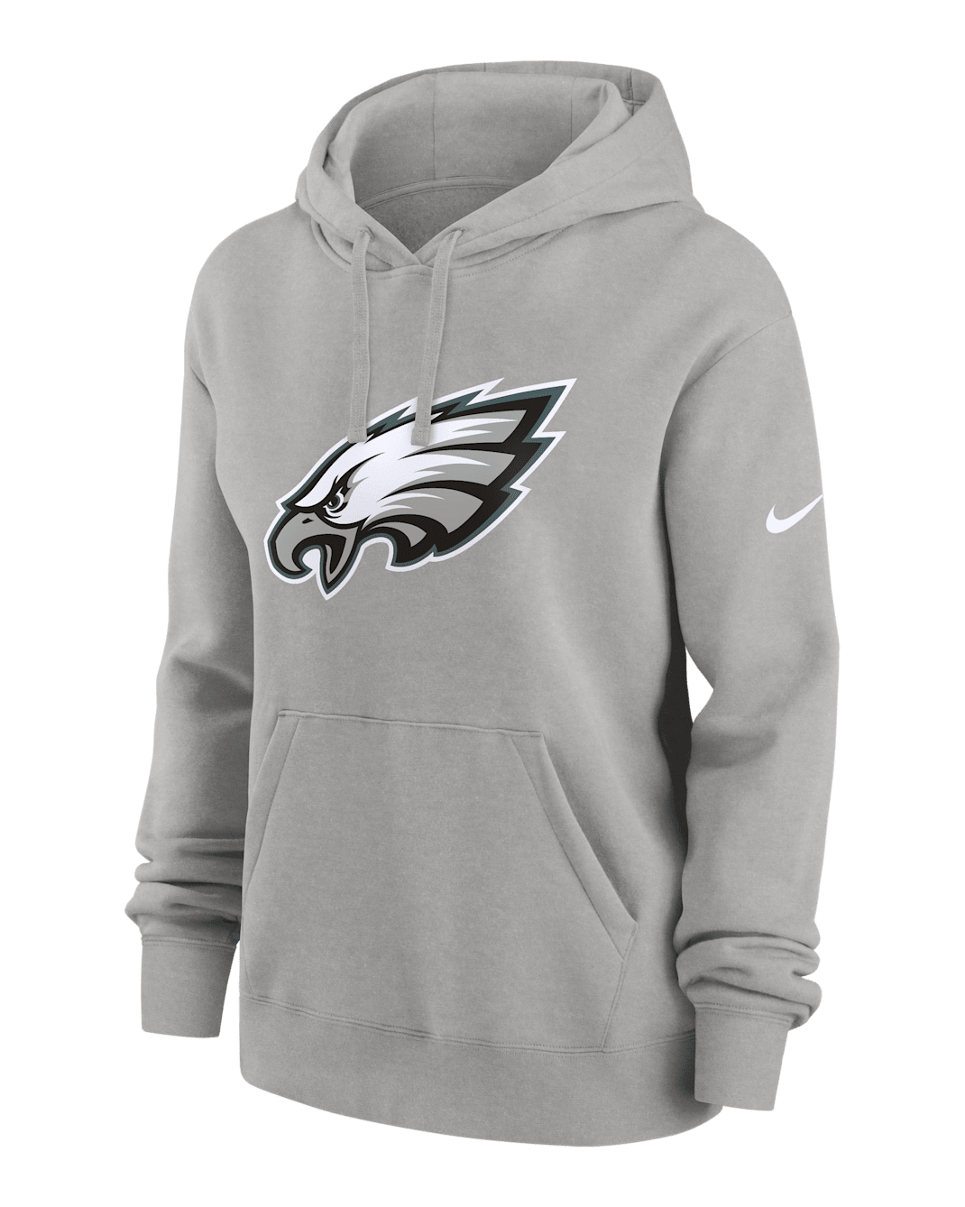 Philadelphia Eagles Club Women's Nike NFL Pullover Hoodie - Grey Heather