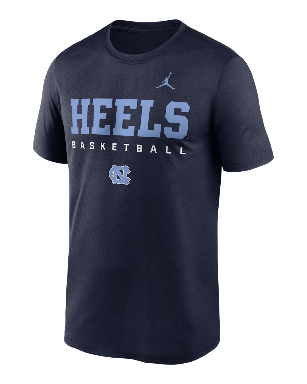 North Carolina Courtside Basketball Legend Men's Jordan Brand Dri-FIT College T-Shirt - College Navy