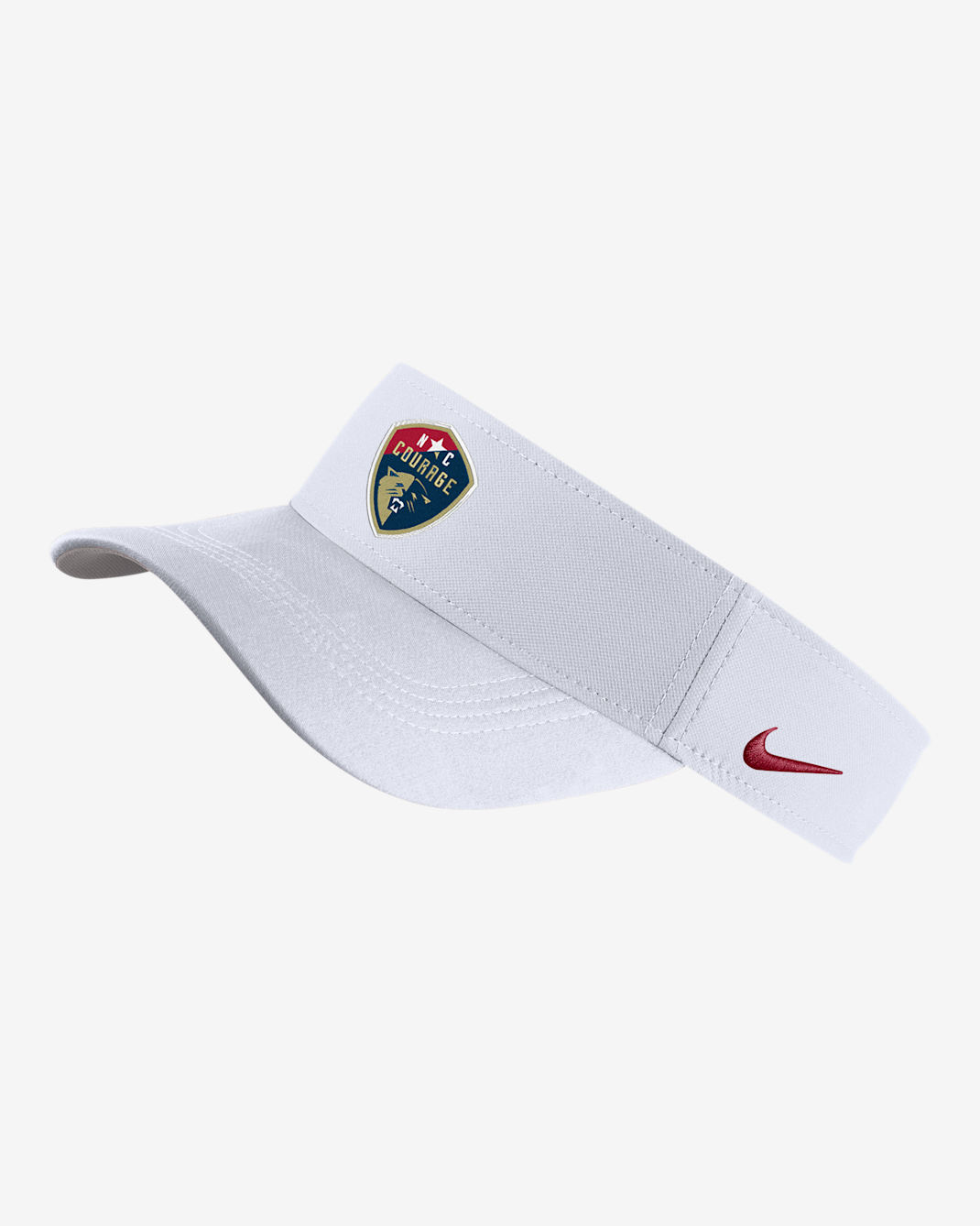 Visera Nike Dri-FIT de la NWSL North Carolina Courage - Blanco