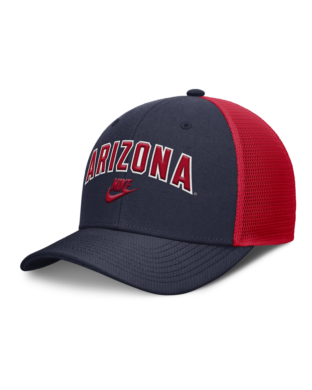 Arizona Legacy Arch Rise Men's Nike Dri-FIT College Trucker Adjustable Hat - White