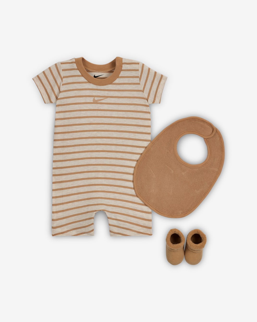 Nike Baby 3-Piece Romper and Terry Set - Pale Ivory