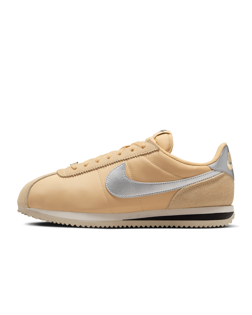 รองเท้า Nike Cortez Textile - Sesame/Light Orewood Brown/ดำ/Metallic Silver