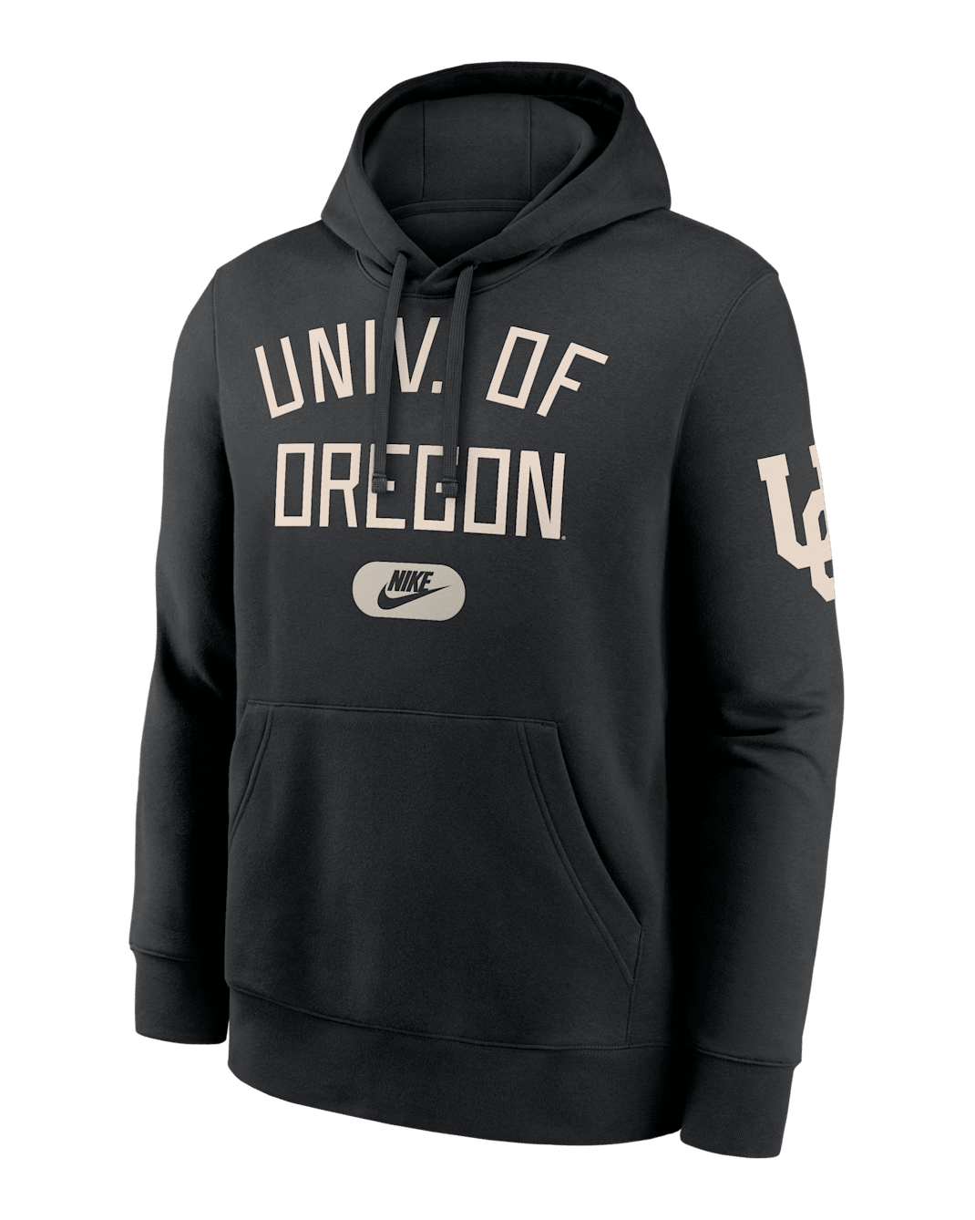 Oregon Club Men's Nike College Pullover Hoodie - Black