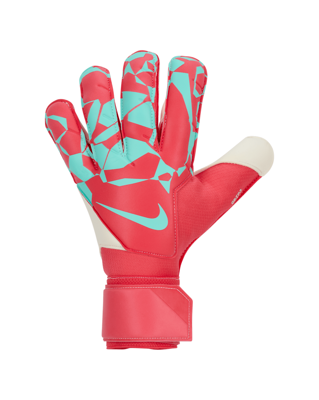 Nike Grip3 Goalkeeper Soccer Gloves - Ember Glow/Aurora Green/Aurora Green