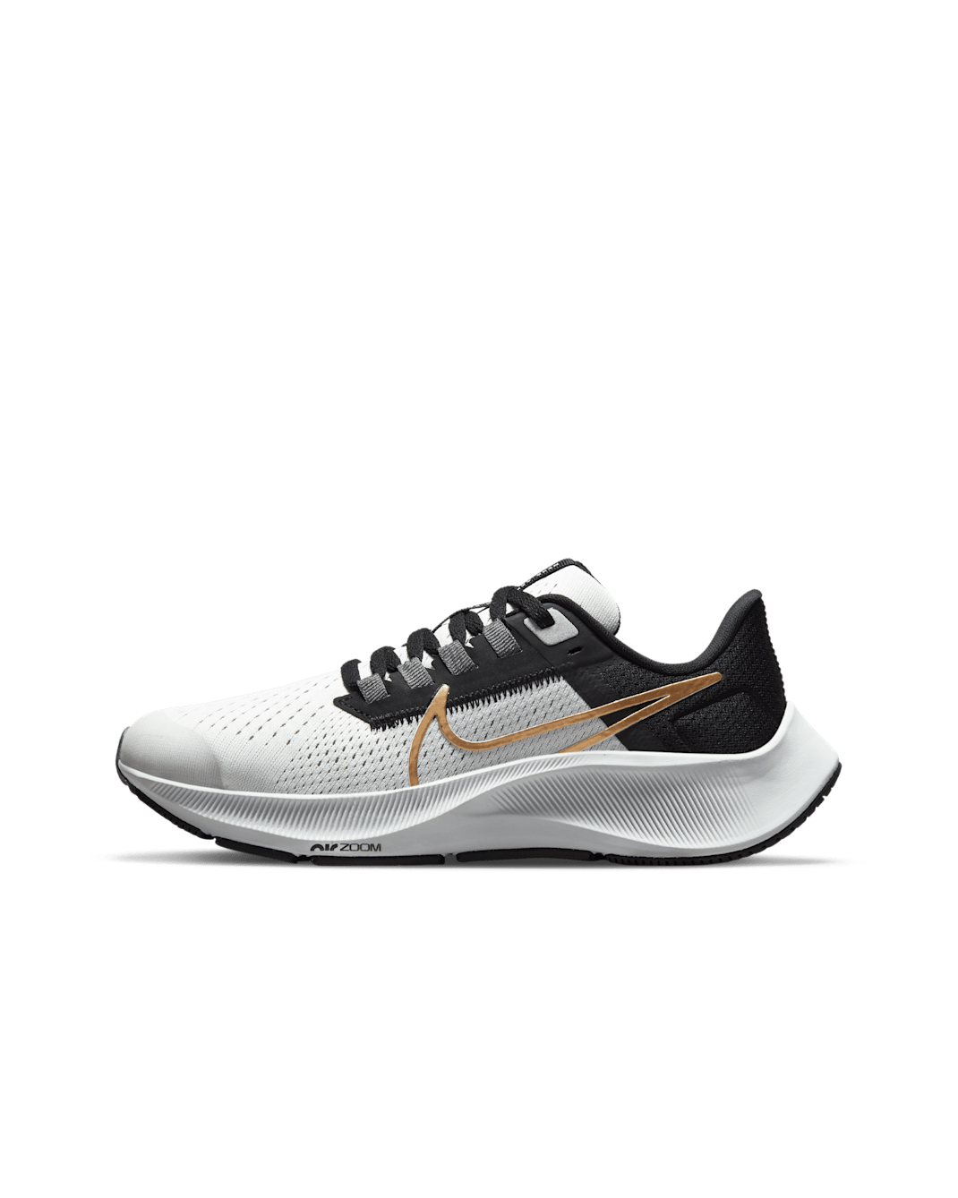 Nike Air Zoom Pegasus 38 Younger/Older Kids' Road Running Shoes - Photon Dust/Light Smoke Grey/Particle Grey/Metallic Gold Coin