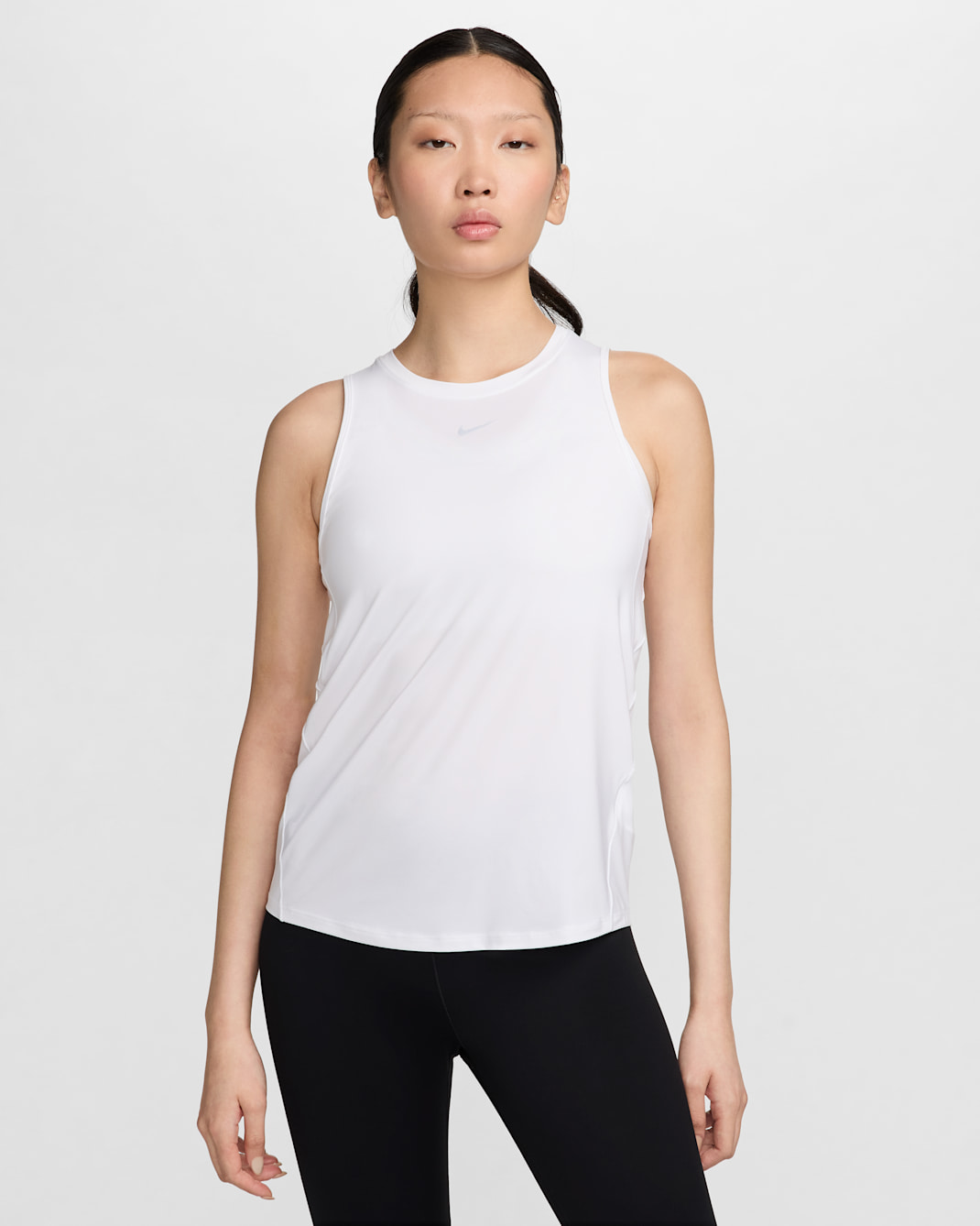 Nike One Classic Women's Dri-FIT Tank Top - White/Black