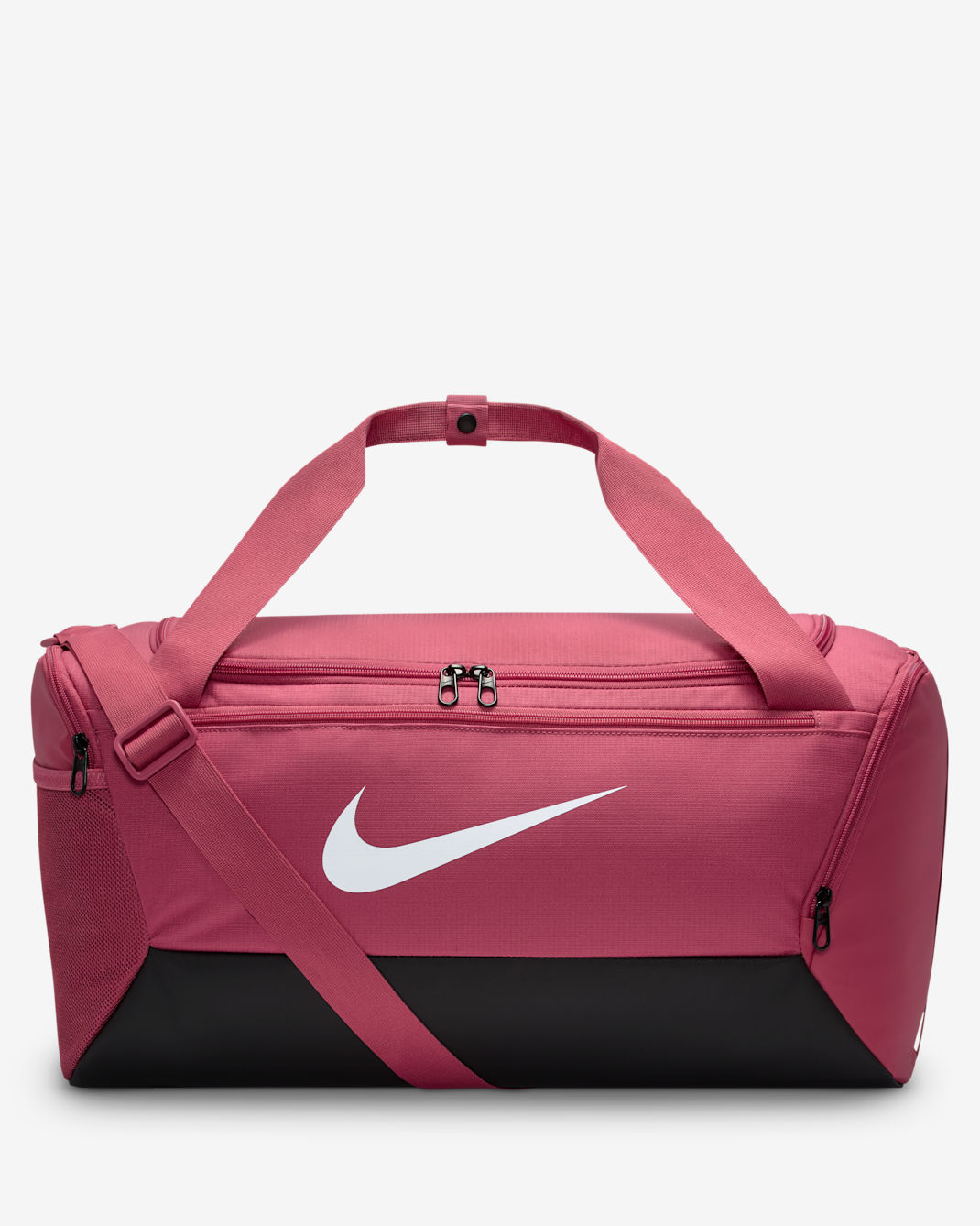 Nike Brasilia Training Duffel Bag (Small, 41L) - Sweet Beet/Black/White