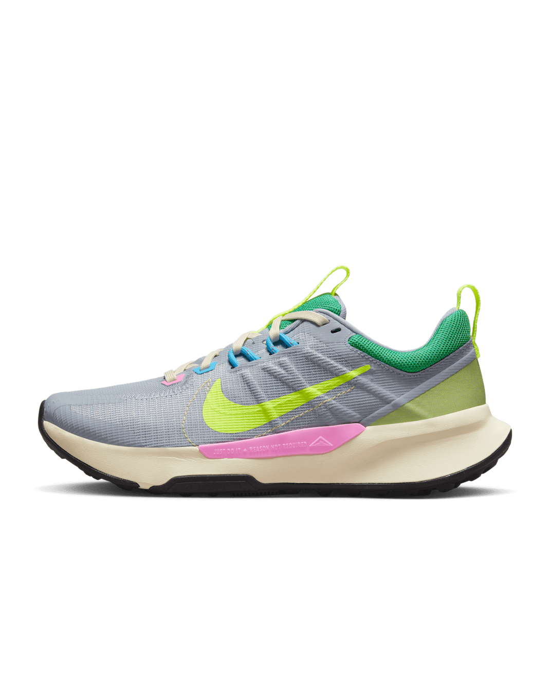 Nike Juniper Trail 2 Next Nature Women's Trail-Running Shoes - Wolf Grey/Team Gold/Stadium Green/Volt