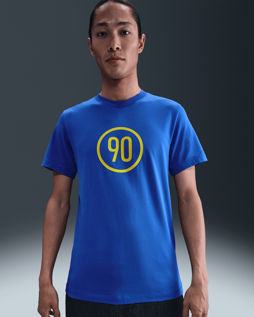 Nike Total 90 男款足球 T 恤 - Game Royal/University Gold