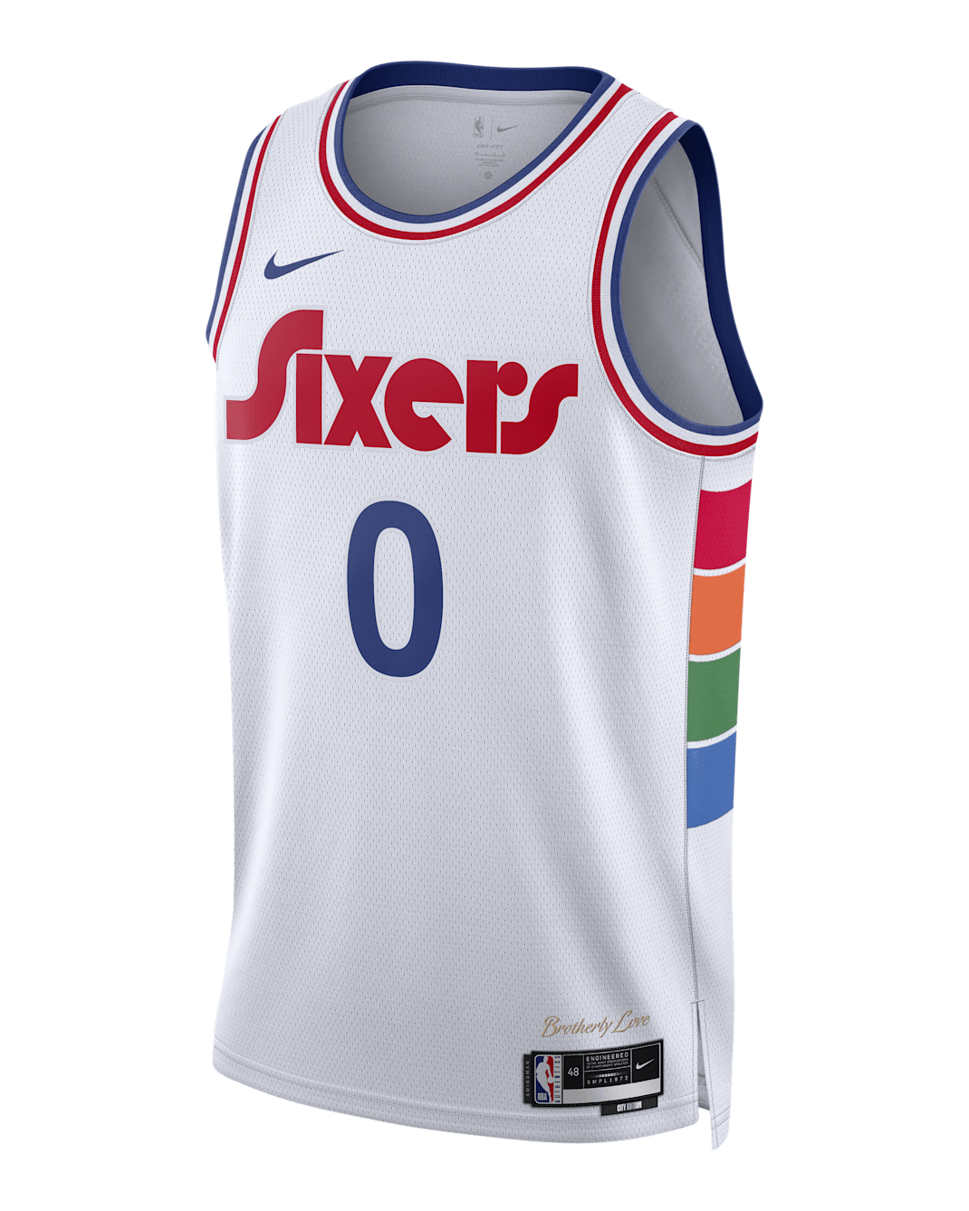 Tyrese Maxey Philadelphia 76ers 2024/25 City Edition Men's Nike Dri-FIT NBA Swingman Jersey - White