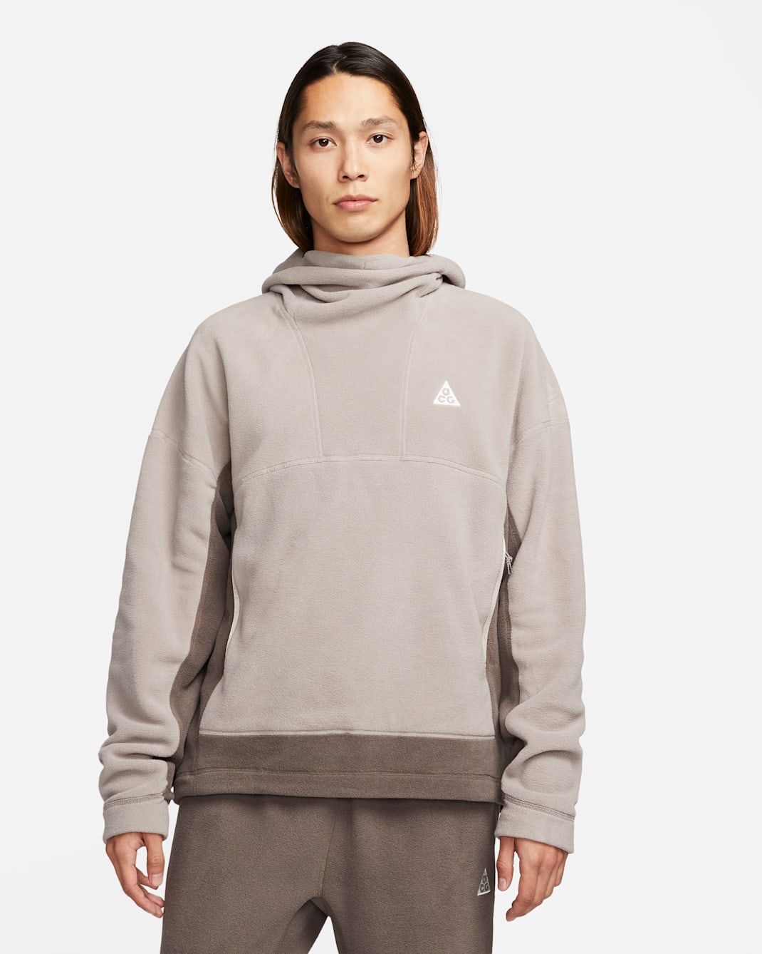 Nike ACG Therma-FIT 'Wolf Tree' Men's Pullover Hoodie - Moon Fossil/Olive Grey/Ironstone/Summit White