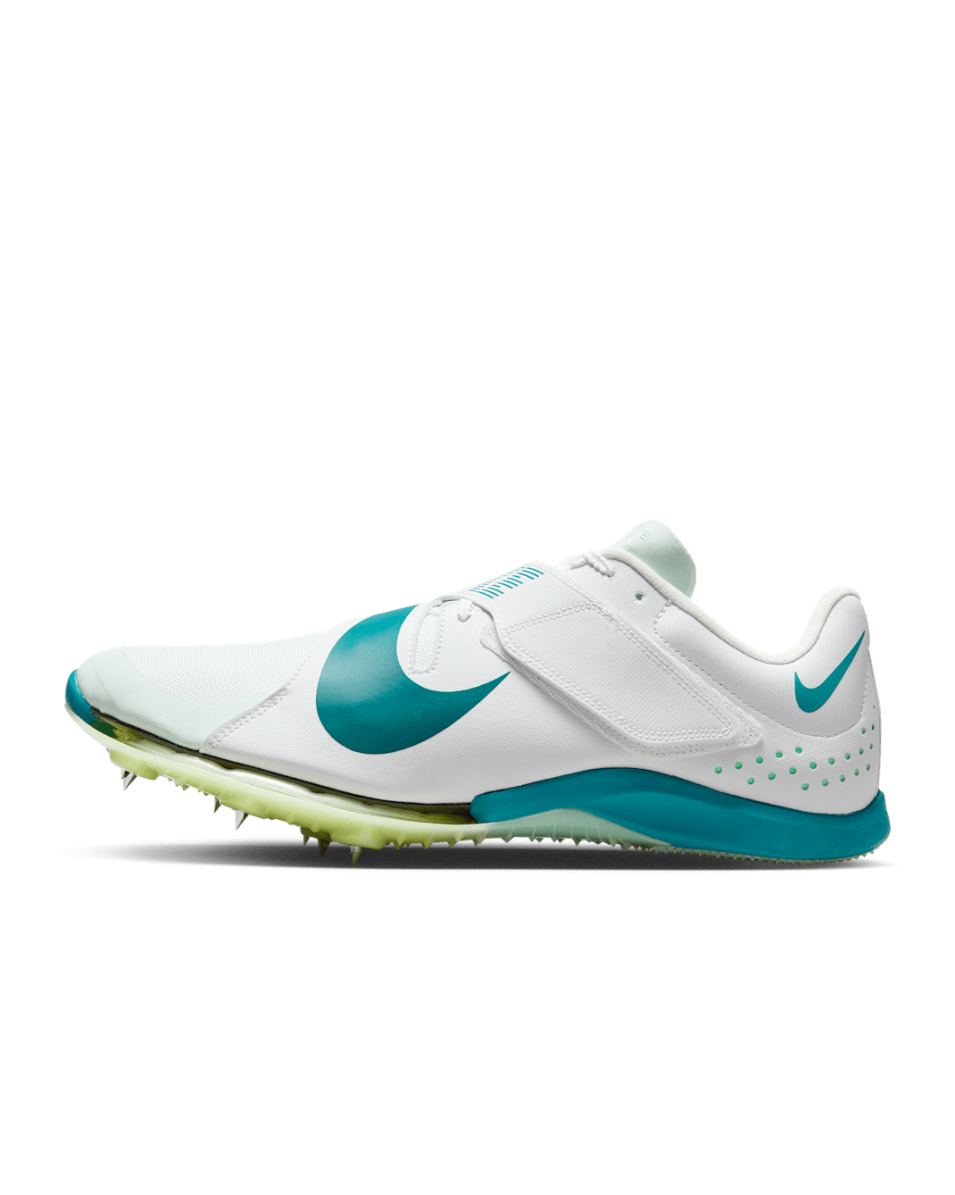 Nike Long Jump Elite Track & Field-pigsko til spring - hvid/Barely Green/Bright Spruce