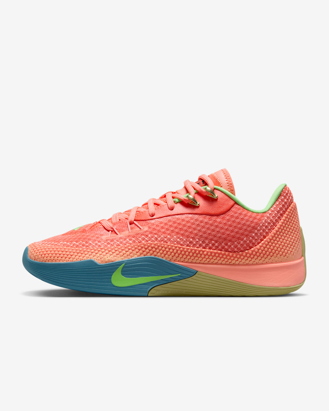 Tenis de básquetbol Nike Street Flare - Mango salvaje claro/Rosa atómico/Azul humeante/Lima flash