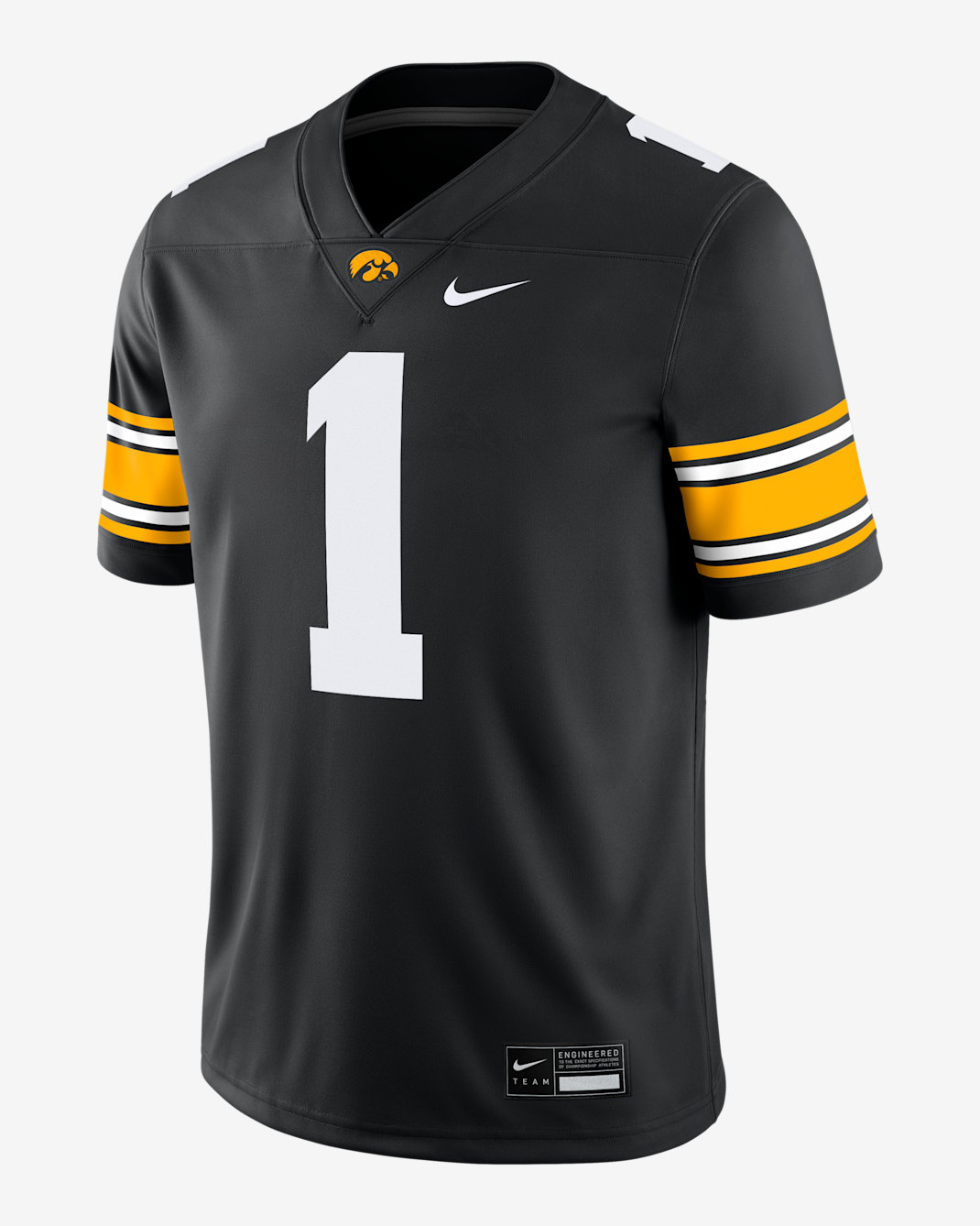 Iowa Hawkeyes Men's Nike Dri-FIT College Game Jersey - Black