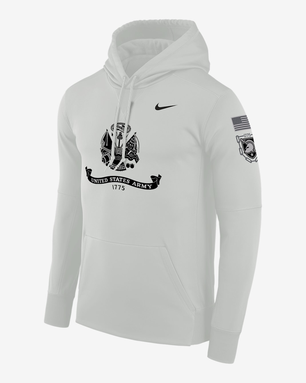 Army Black Knights Rivalry Men's Nike Therma Pullover Hoodie - Grey