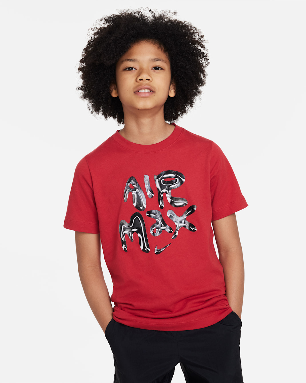 Nike Sportswear Older Kids' Air Max T-Shirt - Varsity Red