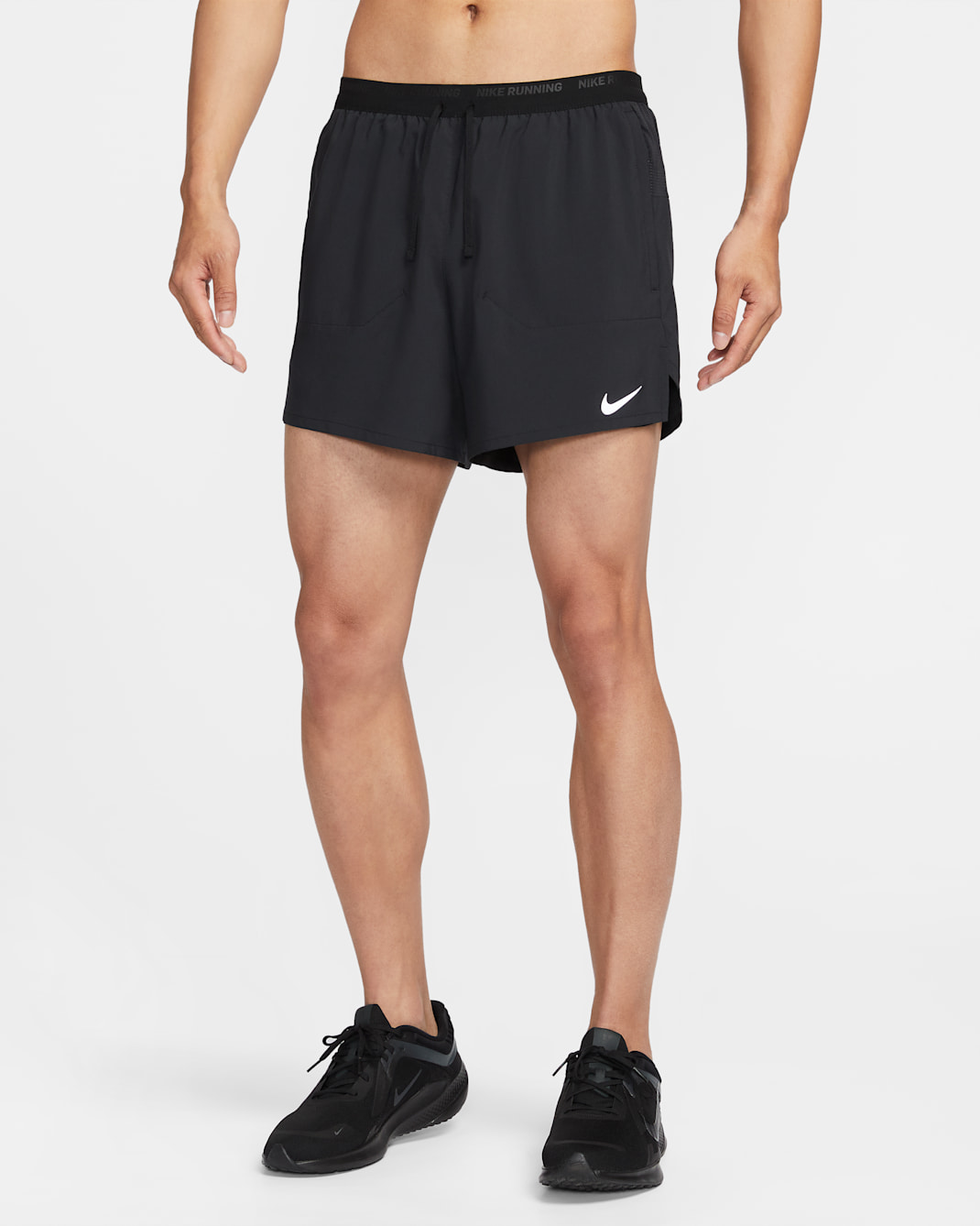 Nike Stride Men's Dri-FIT 12.5cm (approx.) 2-in-1 Running Shorts - Black/Black/Black