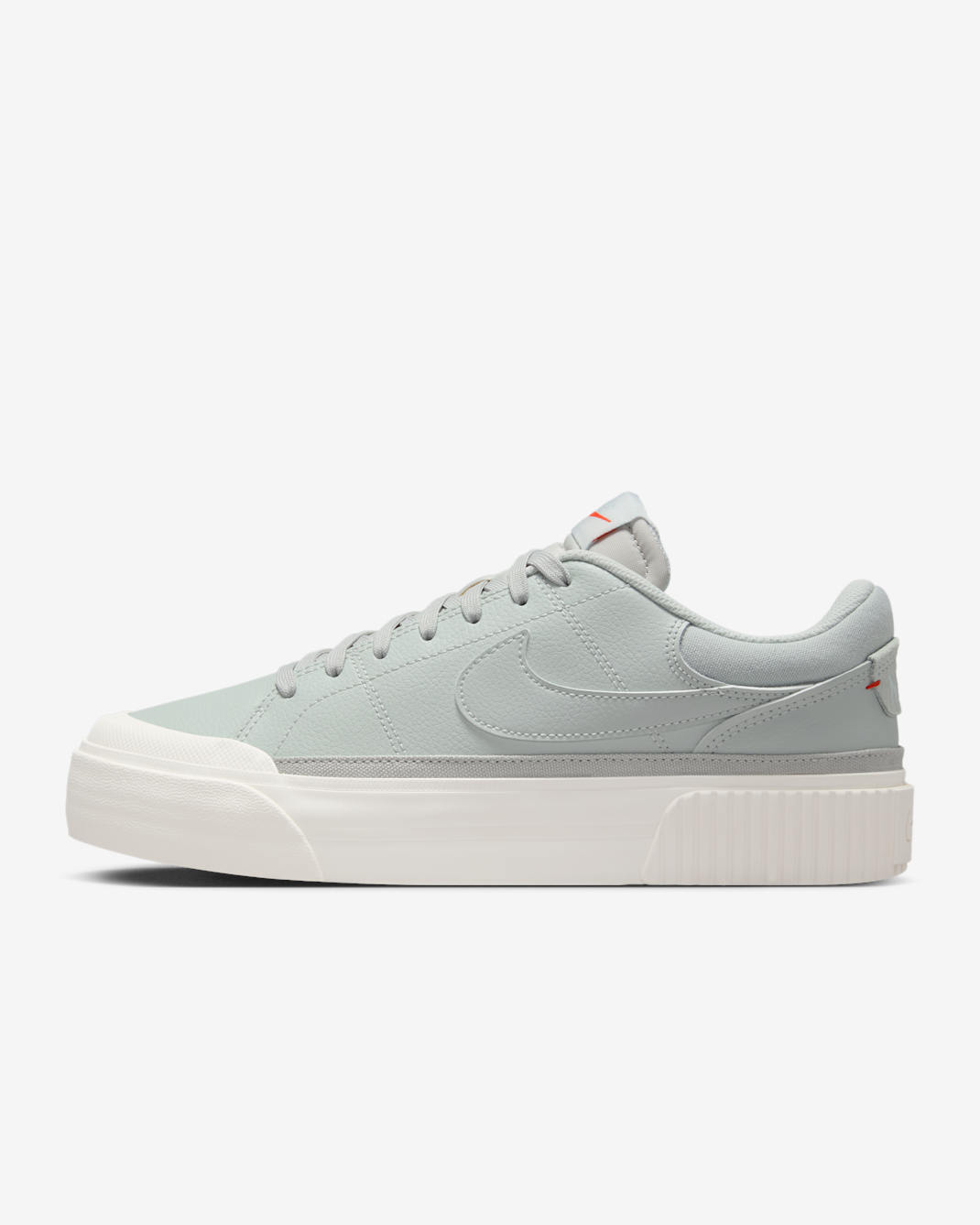 Tenis para mujer Nike Court Legacy Lift - Plata claro/Vela/Rojo picante/Pluma