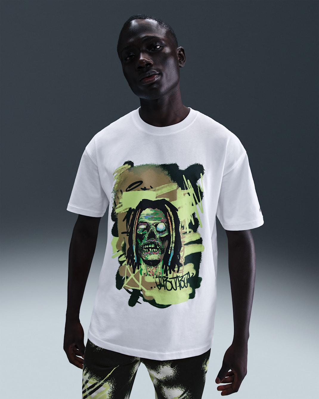 Playera de básquetbol para hombre Nike M90 Ja - Blanco