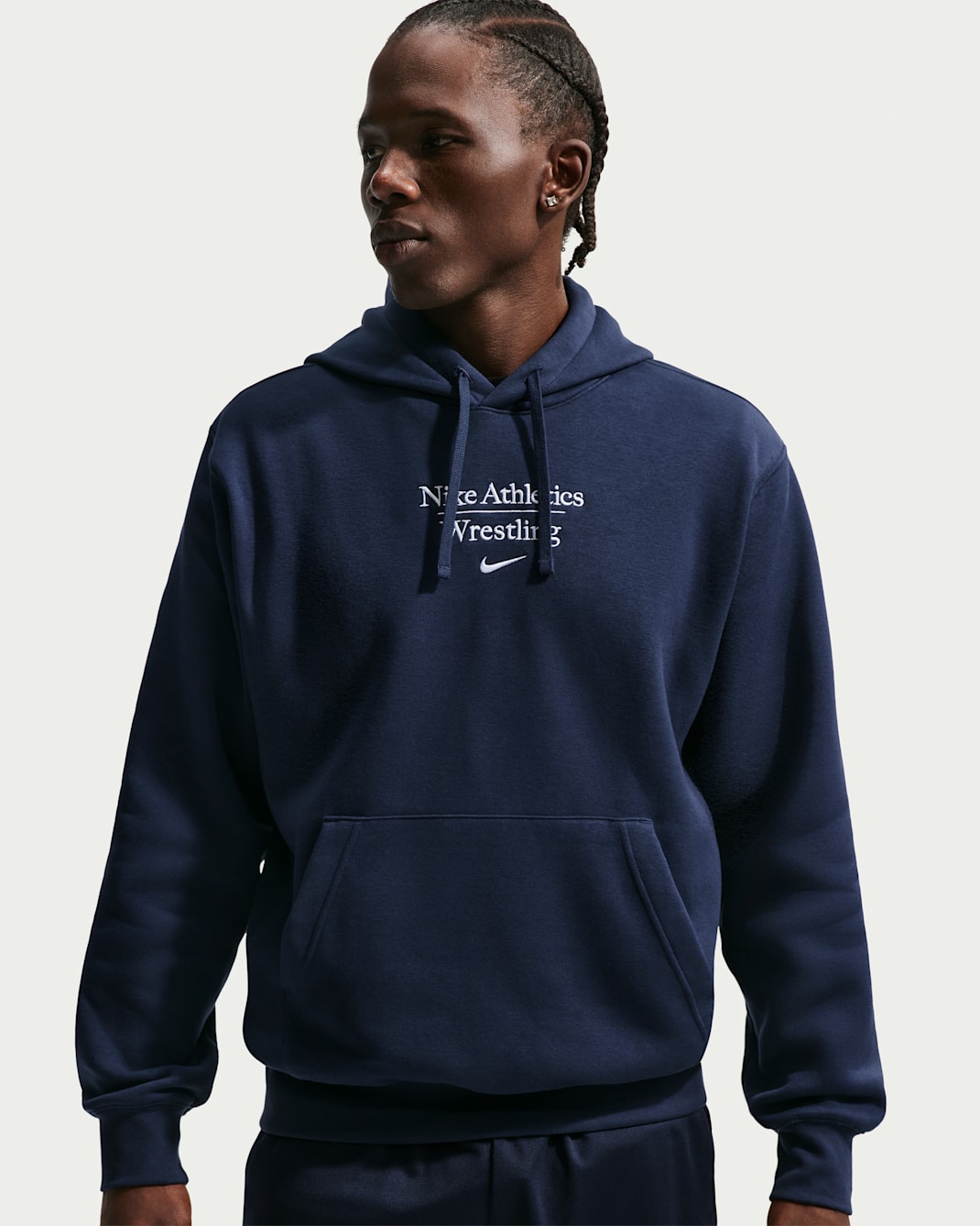 Nike Men's Wrestling Pullover Hoodie - College Navy