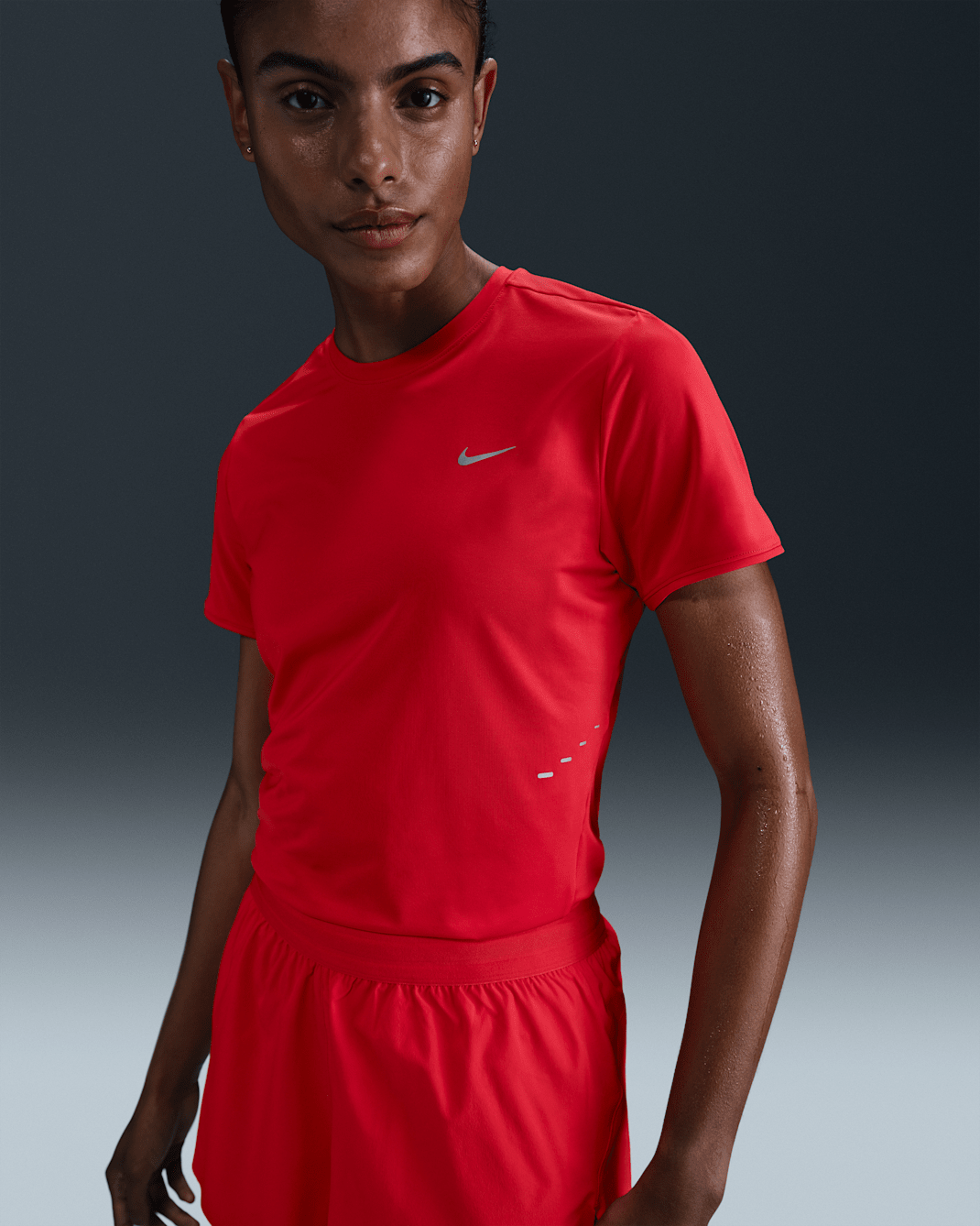 Nike Swift Women's Dri-FIT Short-Sleeve Running Top - Light Crimson