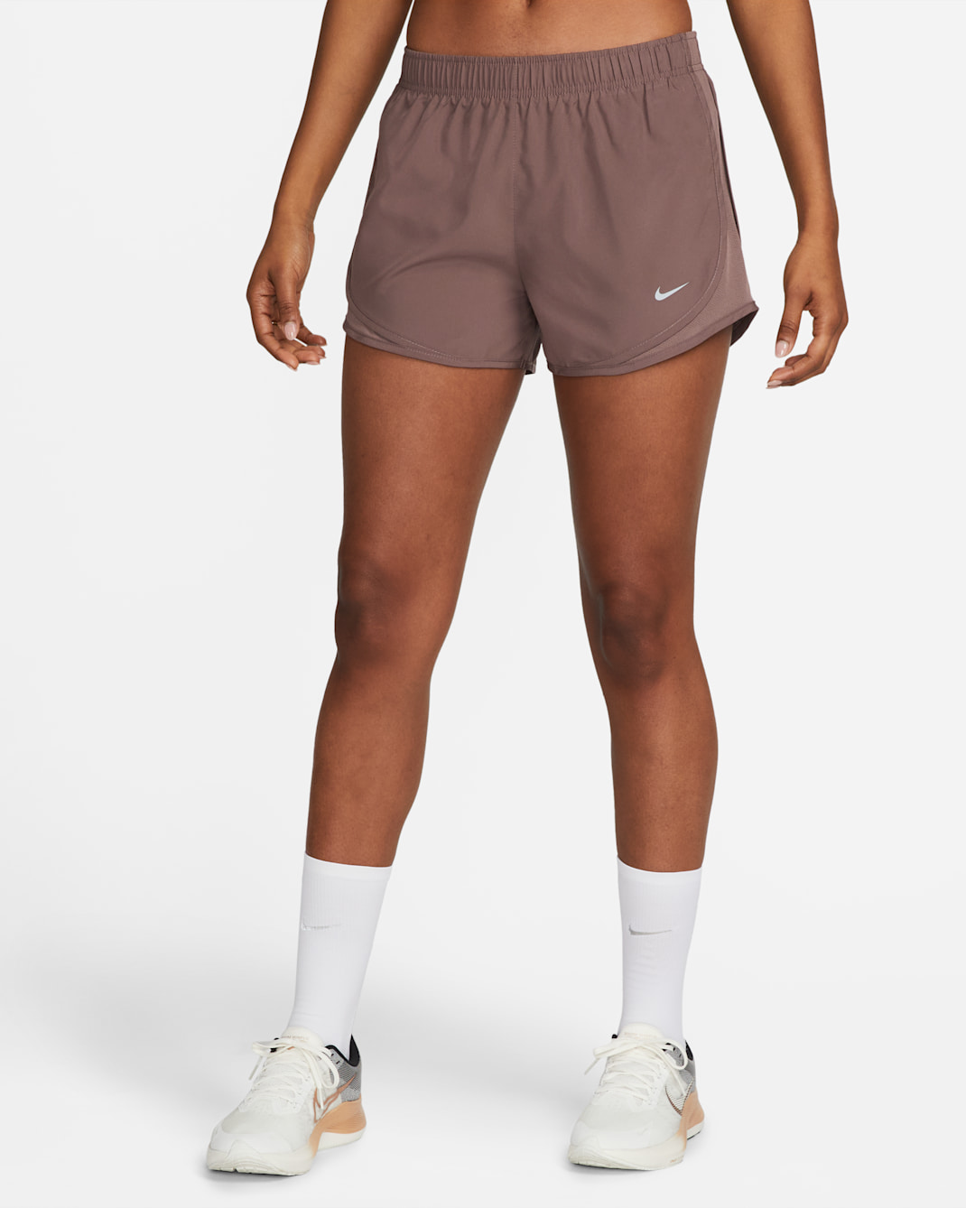 Nike Tempo Shorts de correr con forro de ropa interior para mujer - Eclipse ciruela/Eclipse ciruela/Eclipse ciruela/Gris lobo