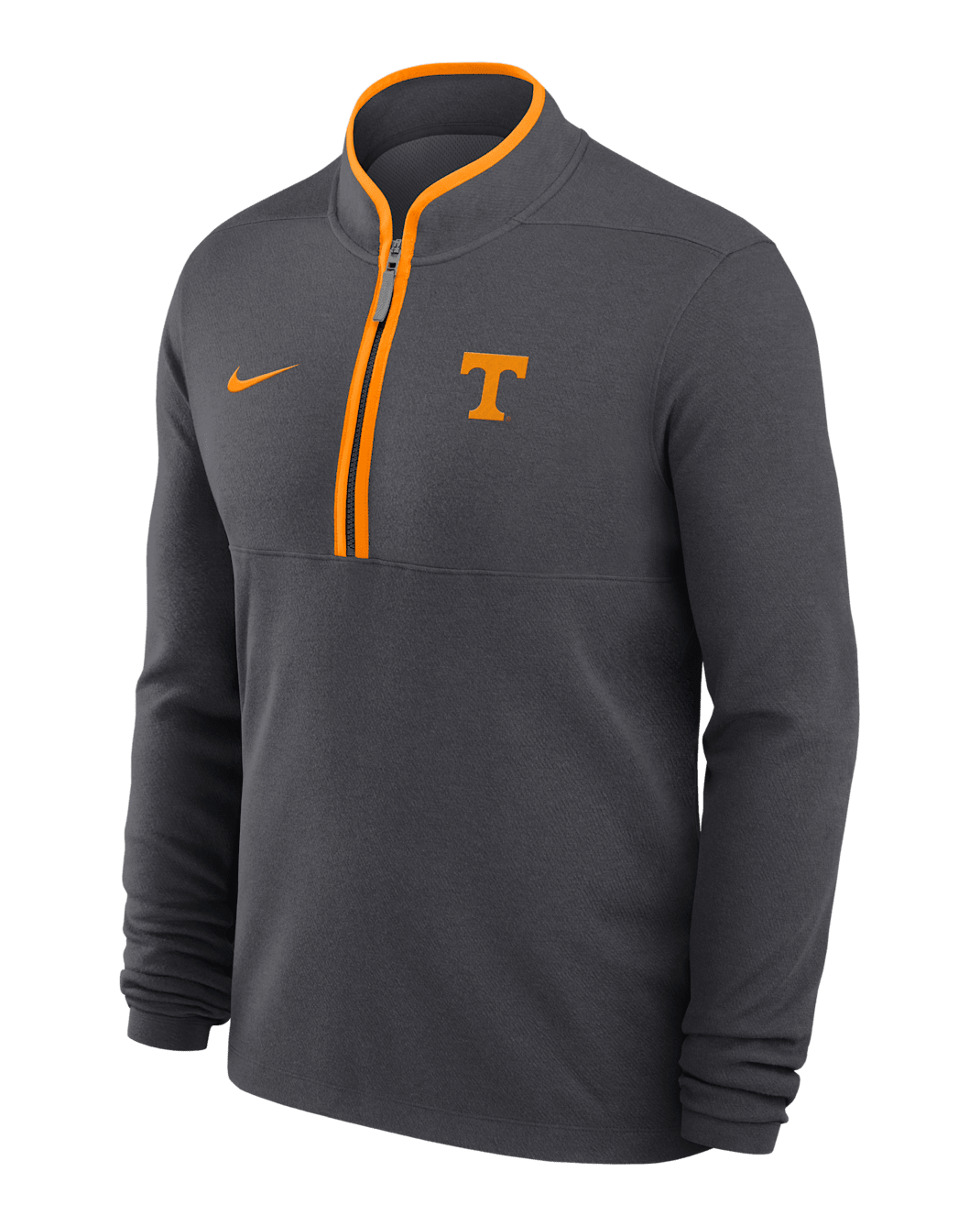 Playera de manga larga universitaria Nike Dri-FIT de medio cierre para hombre Tennessee Victory - Antracita