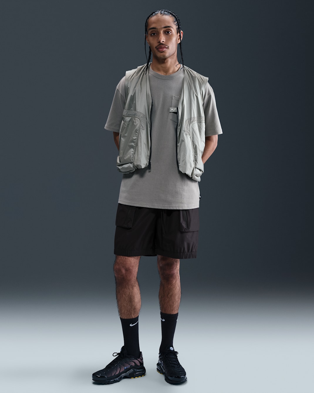 Nike Tech superleichte Shorts (Herren) - Schwarz/Schwarz
