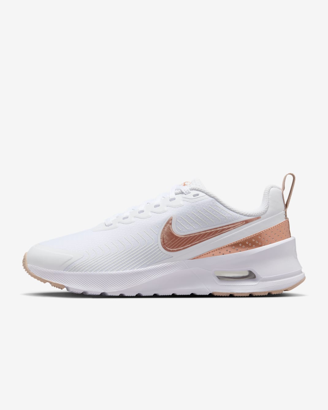 Nike Air Max Nuaxis Women's Shoes - White/Sand/Black/Metallic Red Bronze