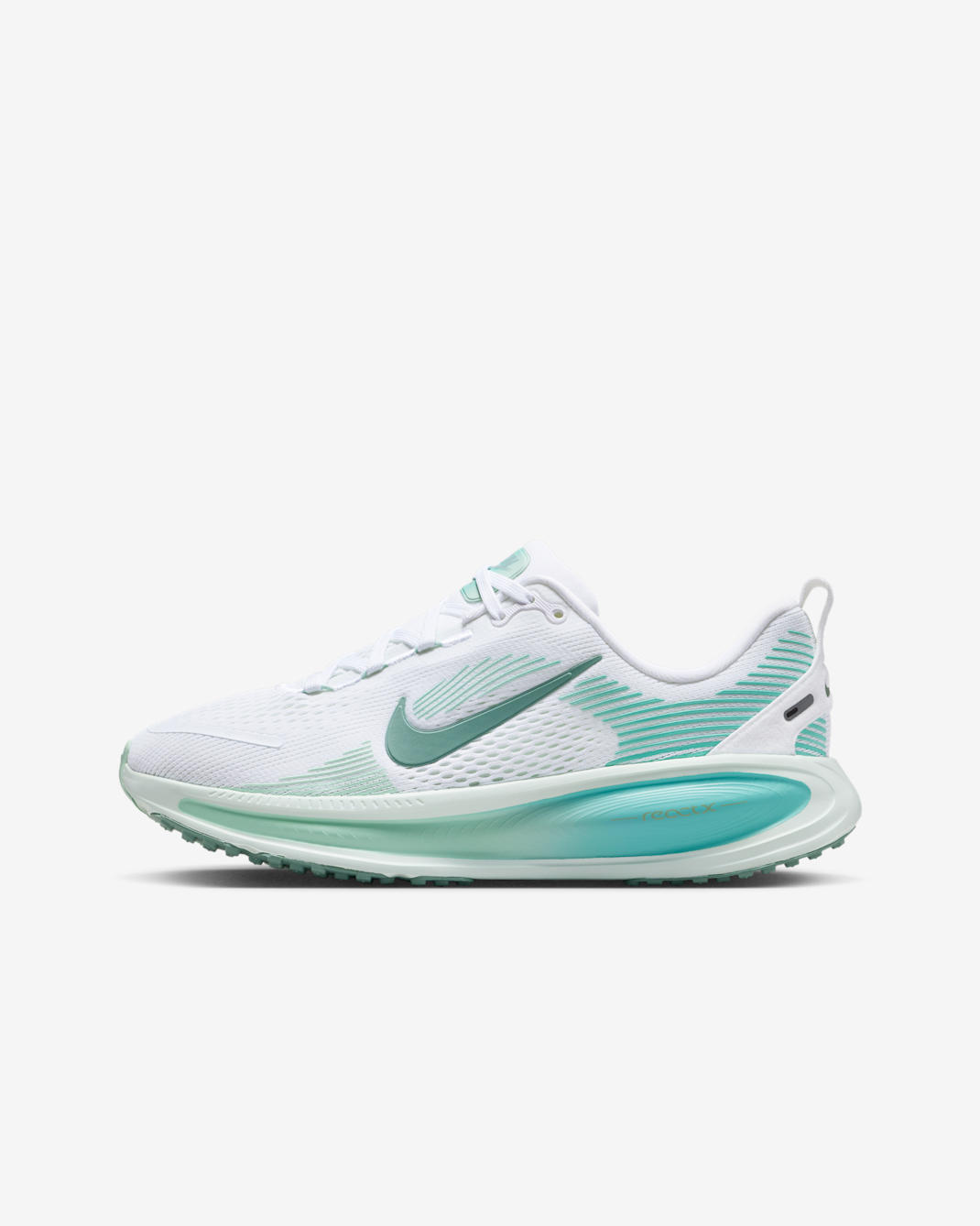 Nike Vomero 18 Older Kids' Road Running Shoes - White/Bleached Turquoise/Mint Foam/Cannon