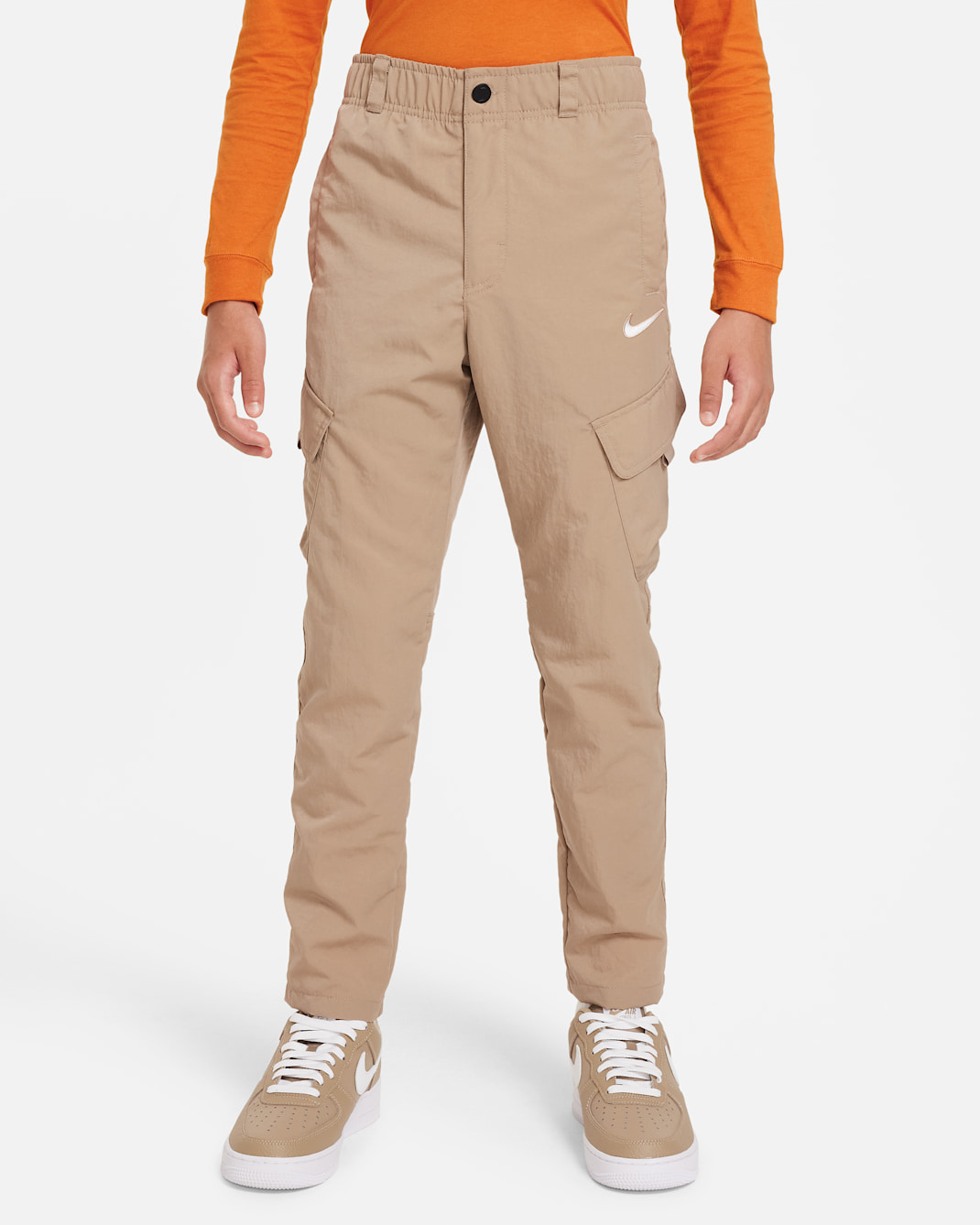 Pants cargo de tejido Woven para niños talla grande Nike Outdoor Play - Caqui
