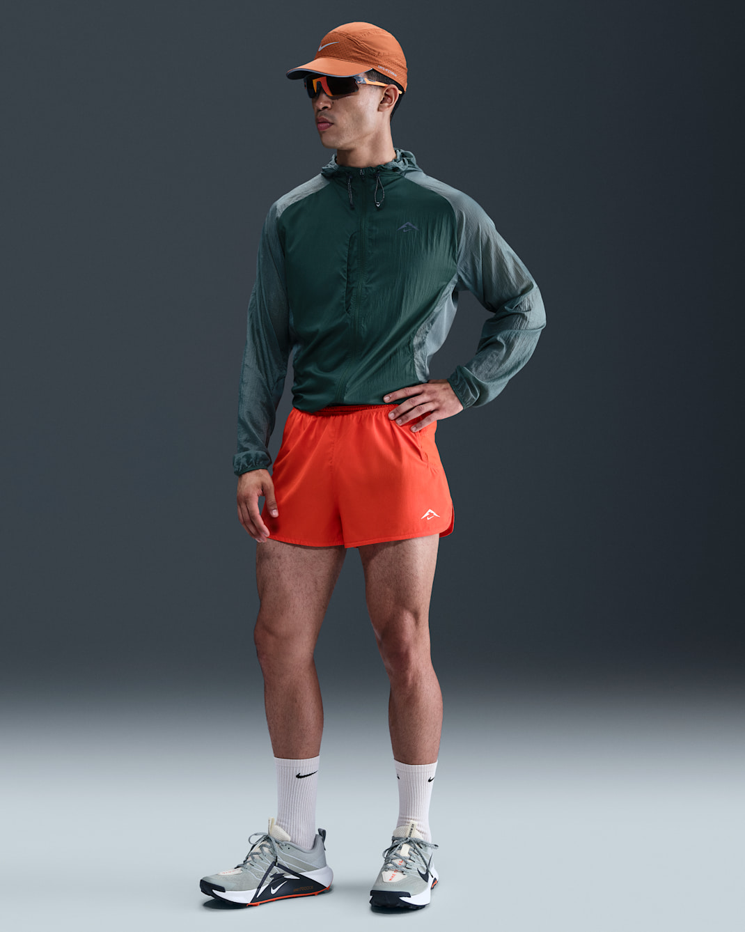 Nike Trailwind Pantalón corto de running Dri-FIT ADV de 8 cm con malla interior - Hombre - Picante Red/Negro