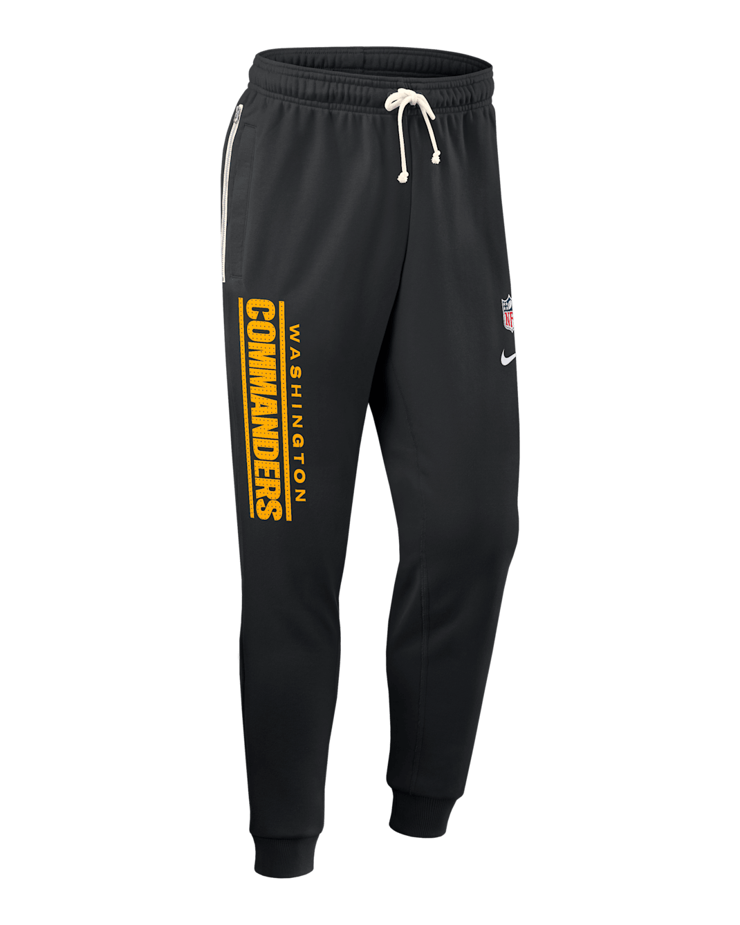 Pants Nike Dri-FIT de la NFL de pierna entallada para hombre Washington Commanders Ground Game Sideline - Negro
