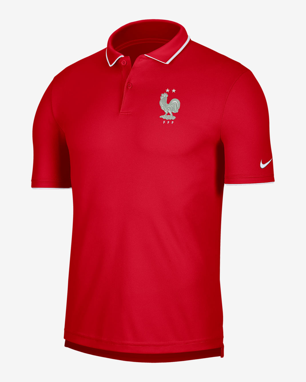 FFF Men's Nike Dri-FIT Collegiate Soccer Polo - University Red