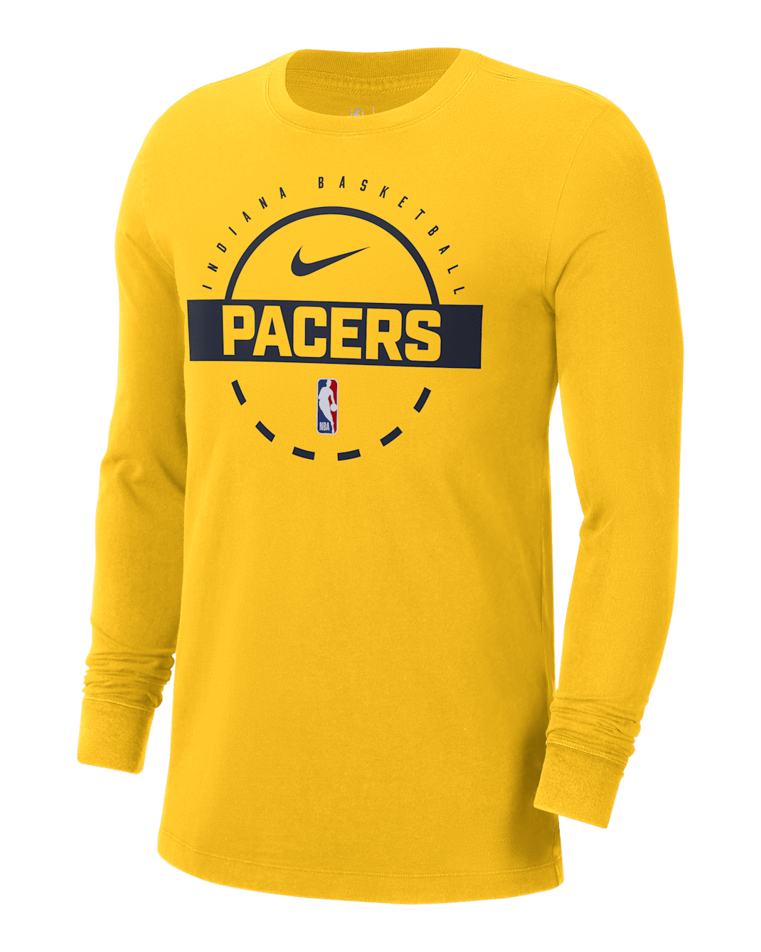 Indiana Pacers Men's Nike NBA Practice Long-Sleeve T-Shirt - Amarillo