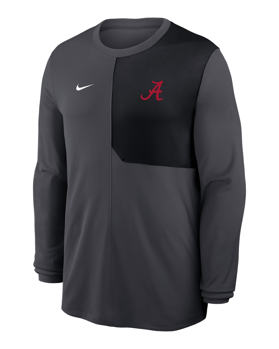 Playera de manga larga universitaria Nike Dri-FIT para hombre Alabama Sideline Coach - Antracita