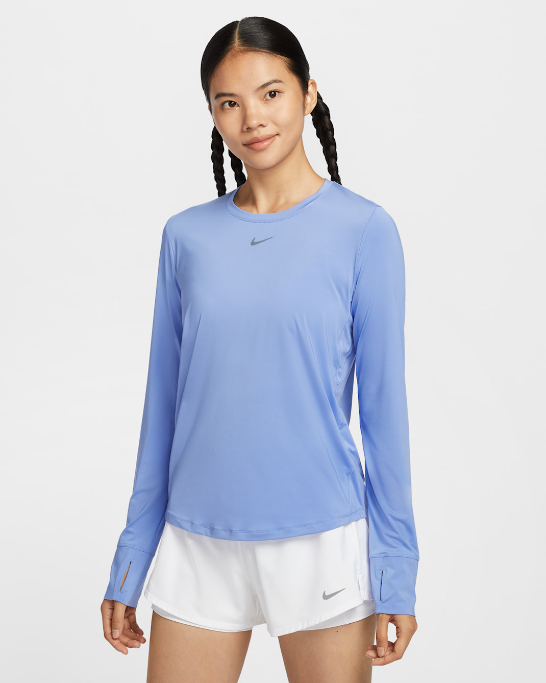 Nike One Classic Women's Dri-FIT Long-Sleeve Top - Royal Pulse/Black