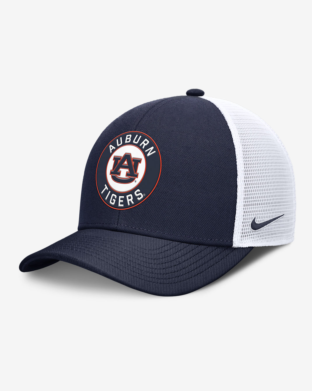 Auburn Primetime Rise Men's Nike Dri-FIT College Trucker Adjustable Hat - Navy