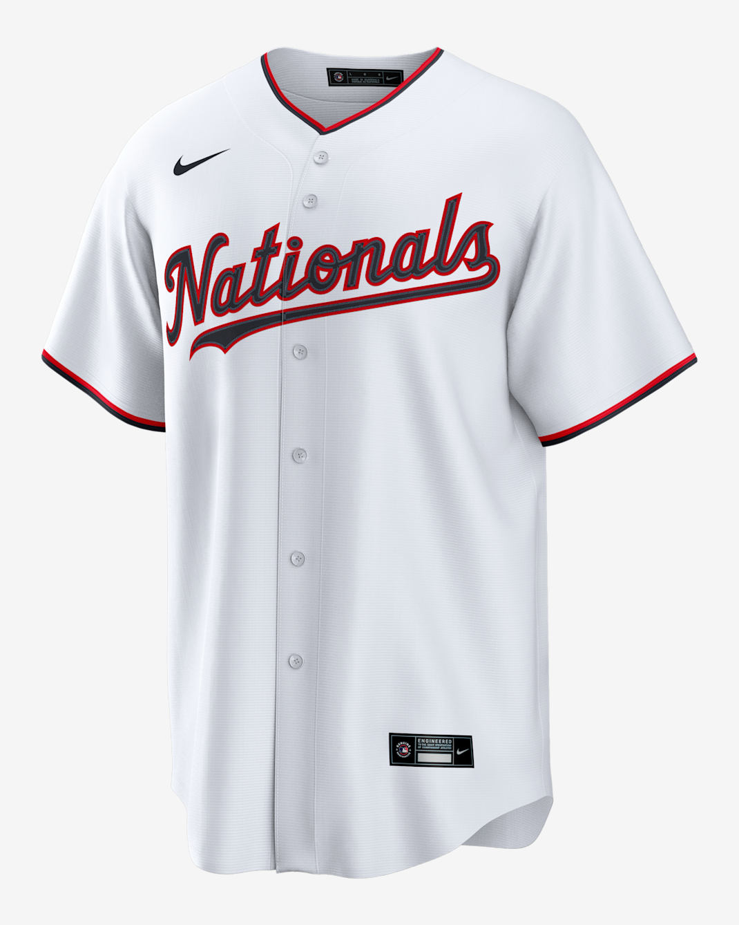 James Wood Washington Nationals Men's Nike MLB Replica Jersey - White