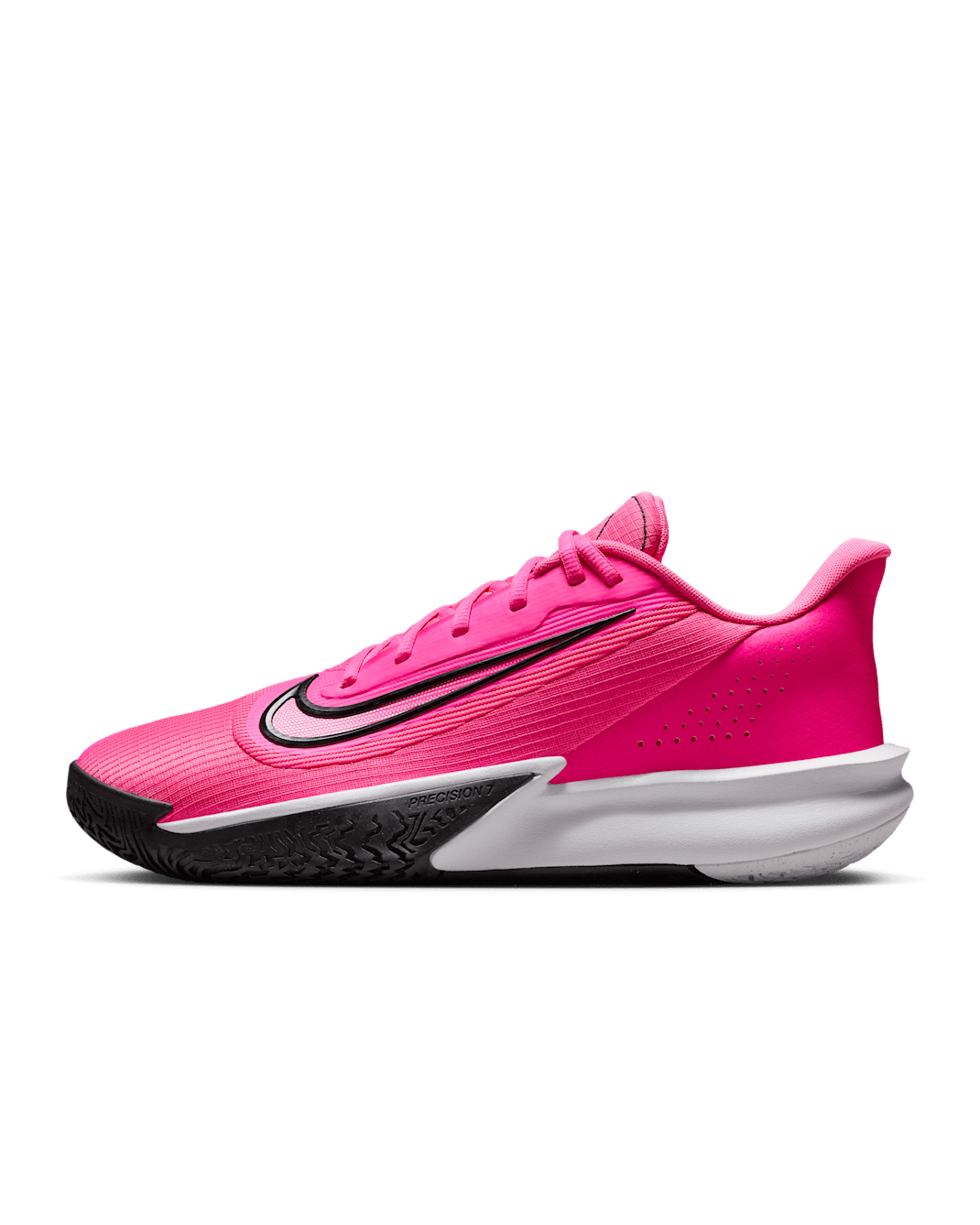 Nike Precision 7 Basketball Shoes - Pink Blast/White/Black