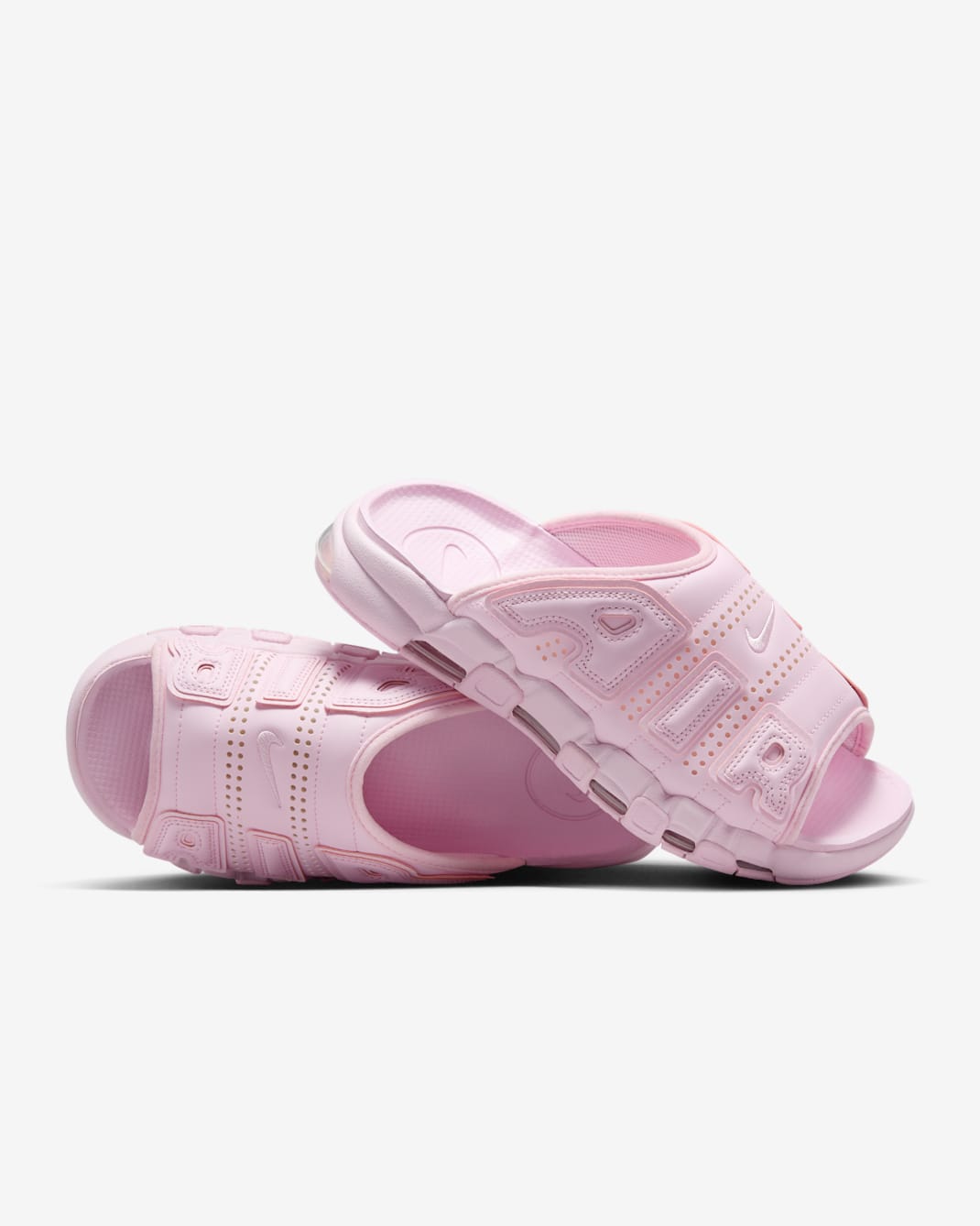 Nike Air More Uptempo Women's Slides - Pink Foam/Clear/Pink Foam