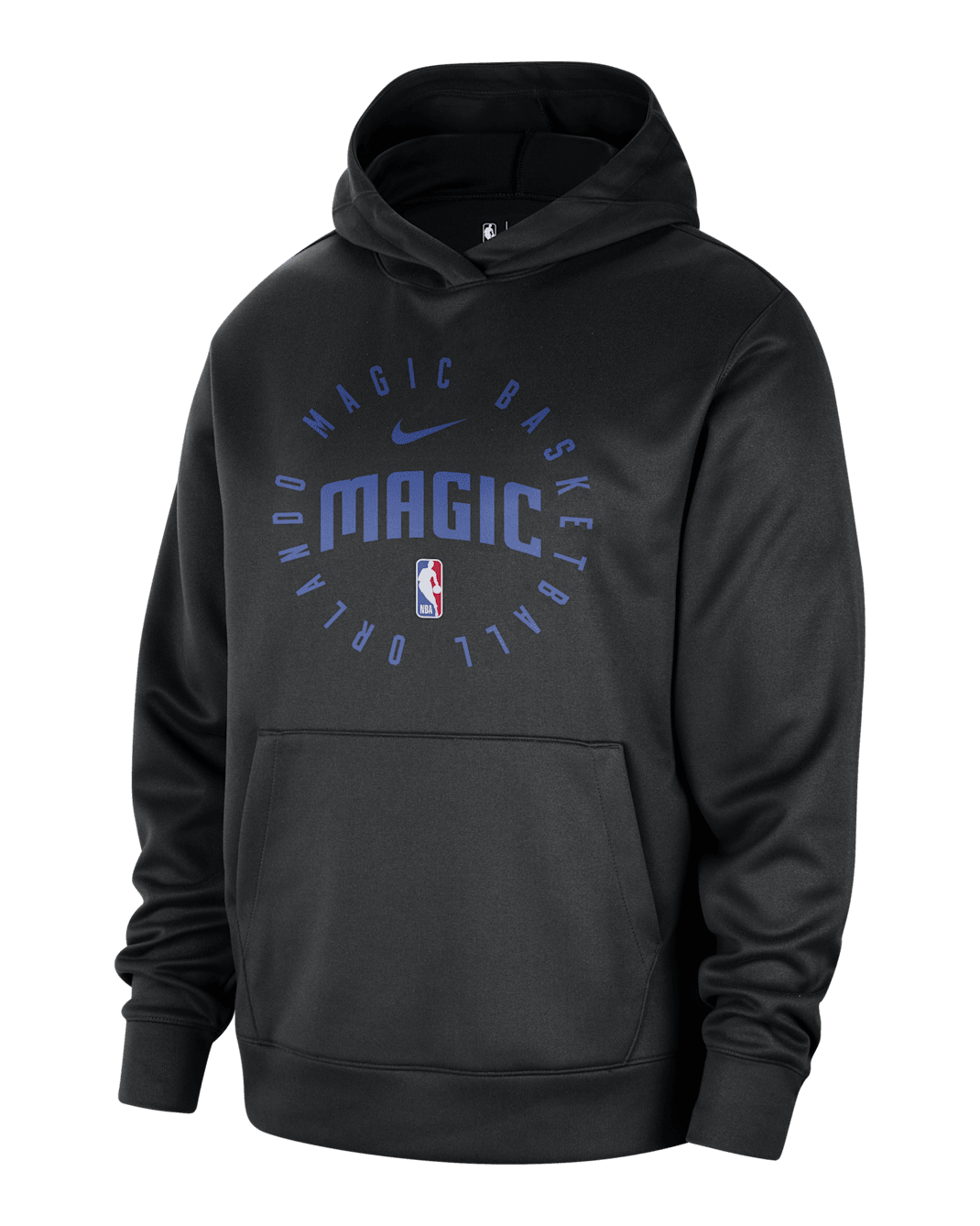 Sudadera con gorro sin cierre de la NBA para hombre Nike Dri-FIT Orlando Magic Spotlight - Negro/Royal juego