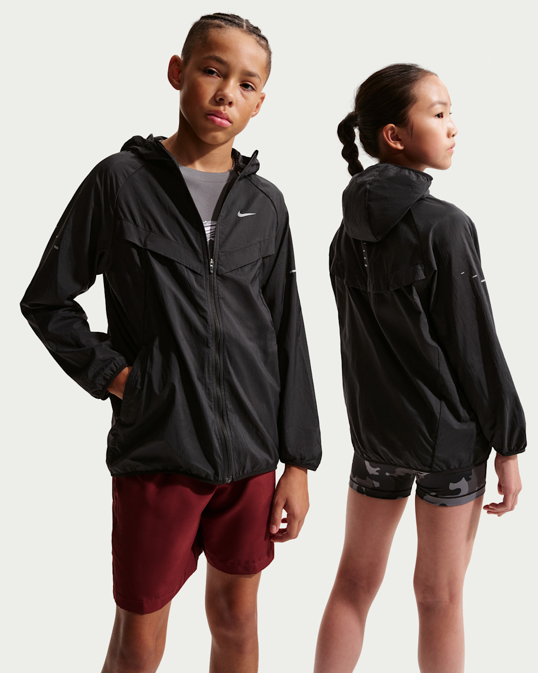 Nike Stride Kids' Repel UV Training Jacket - Black/Black